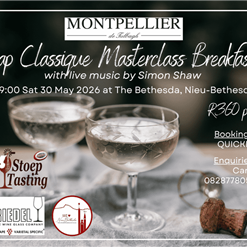 Stoeptasting - Montpellier Cap Classique Masterclass Breakfast