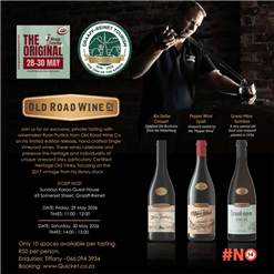 Stoeptasting - Heritage in a Glass: An Old Road Wine Co Experience